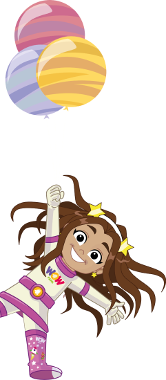 Menina e Balões